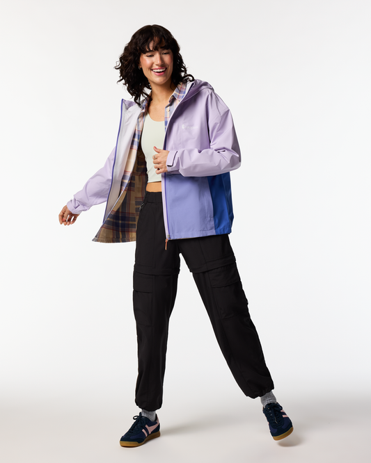 Cielo Rain Jacket - Women's - Moonbeam/Aster - US 4385