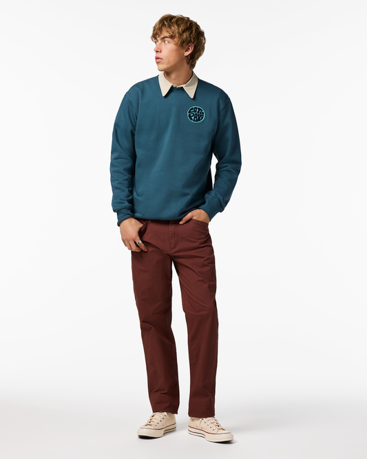 Trail To Sea Crew Sweatshirt - Men's - Ocean - US 9866