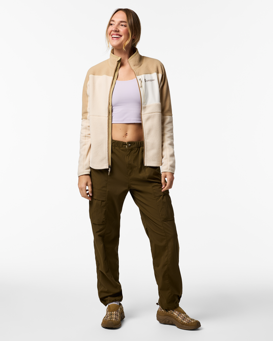 Abrazo Fleece Full-Zip Jacket - Women's - Khaki/Cream - US 6982