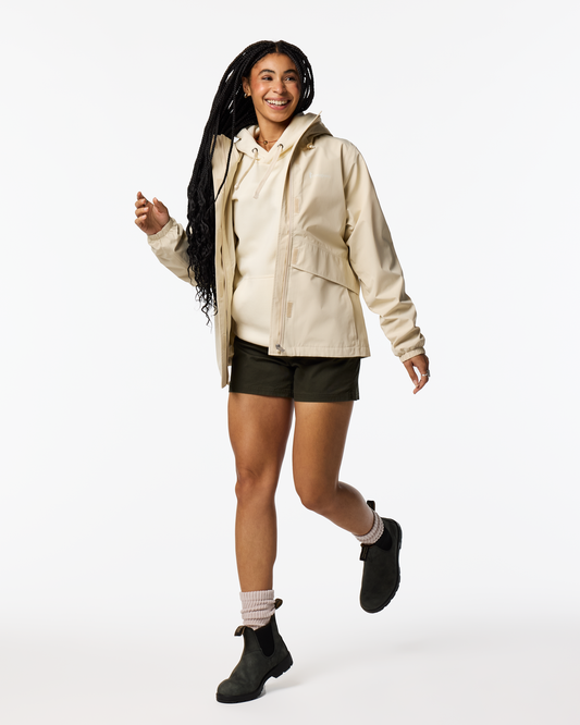 Rayu Rain Jacket - Women's - Cream - US 1962