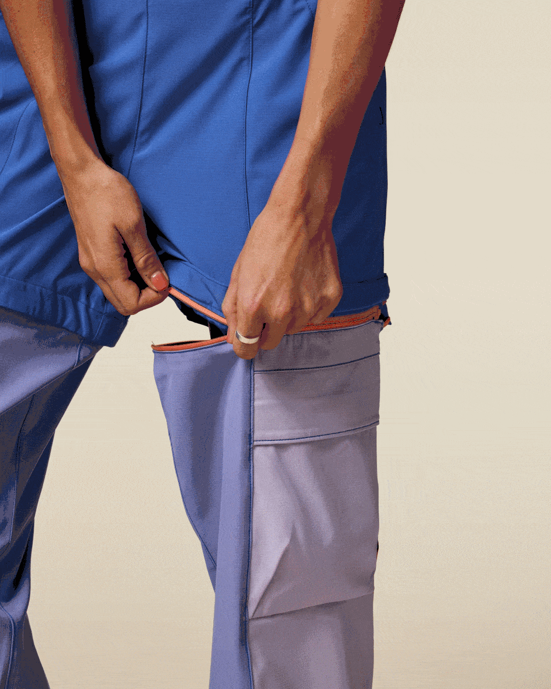 Losdos Zip-Off Pant - Women's - Azure/Aster - US 3335