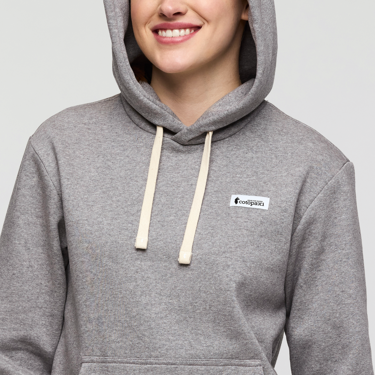 Llama Patch Pullover Hoodie - Women's - Heather Grey - US 4783