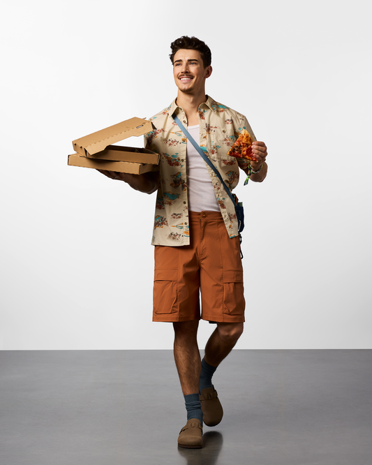 Coraje Tech Cargo Short - Men's - Whiskey - US 3147