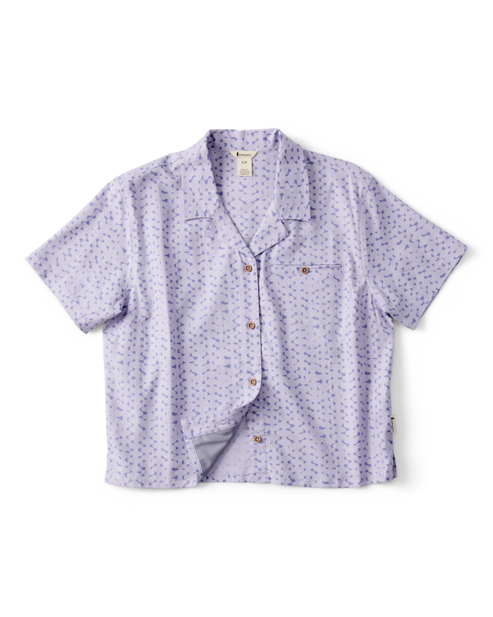 Afuera Button Up Shirt - Print - Women's - Shimmer Aster - US 5304