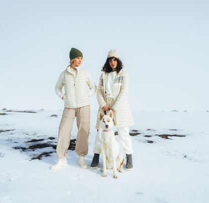 Fuego Down Parka - Women's - Cream Stripes - US 4127