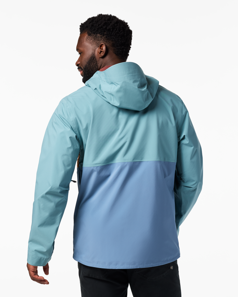 Impermeo 3L Hooded Shell Jacket - Men's - Everglade/Steel Blue - US 3254