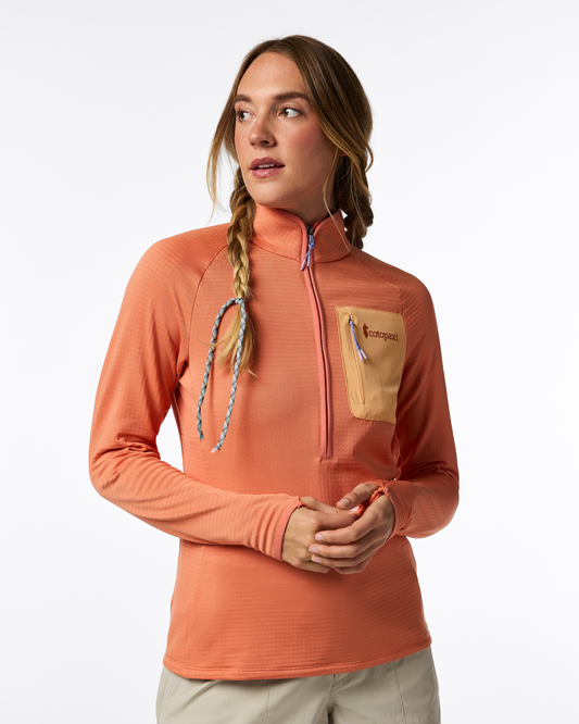 Otero Fleece Half-Zip Pullover - Women's - Grapefruit - US 9458