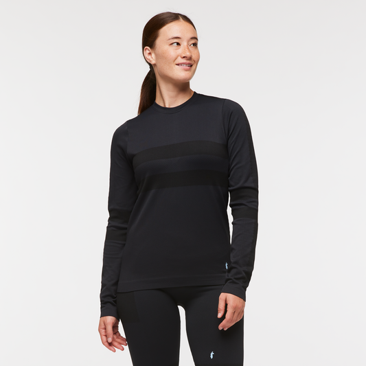 Debajo Seamless Baselayer Crew - Women's - Cotopaxi Black - US 5519