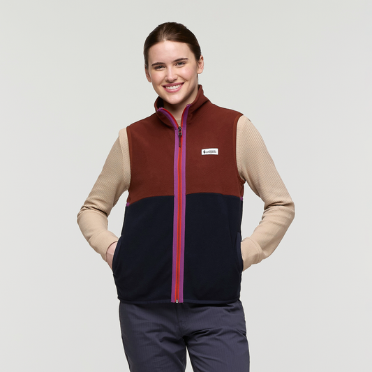 Amado Fleece Vest - Women's - Rusty/Carbon - US 2256