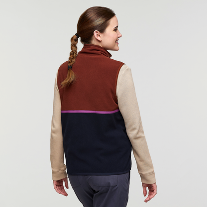 Amado Fleece Vest - Women's - Rusty/Carbon - US 2256