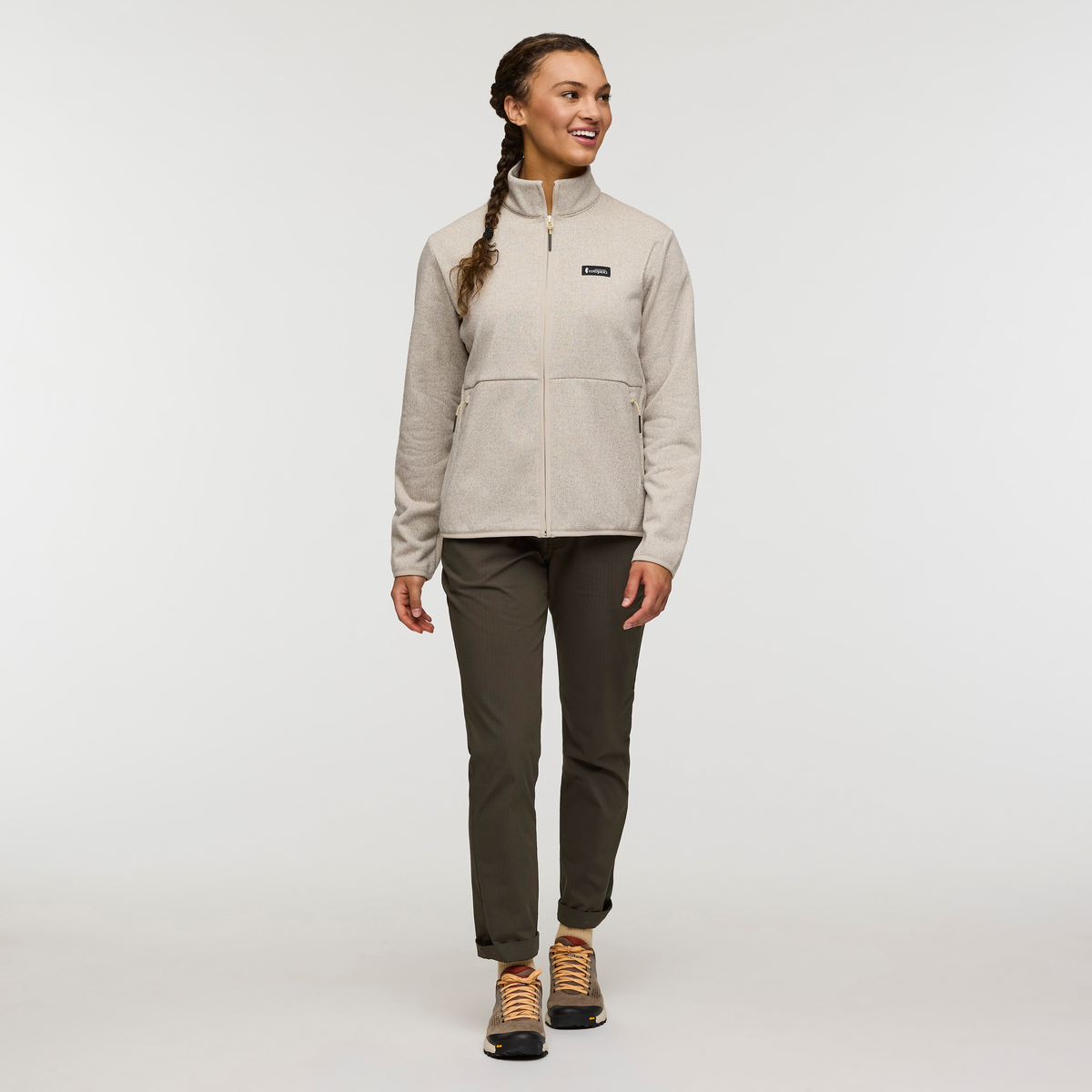 Envo Fleece Full-Zip Jacket - Women's - Heather Cream - US 9285