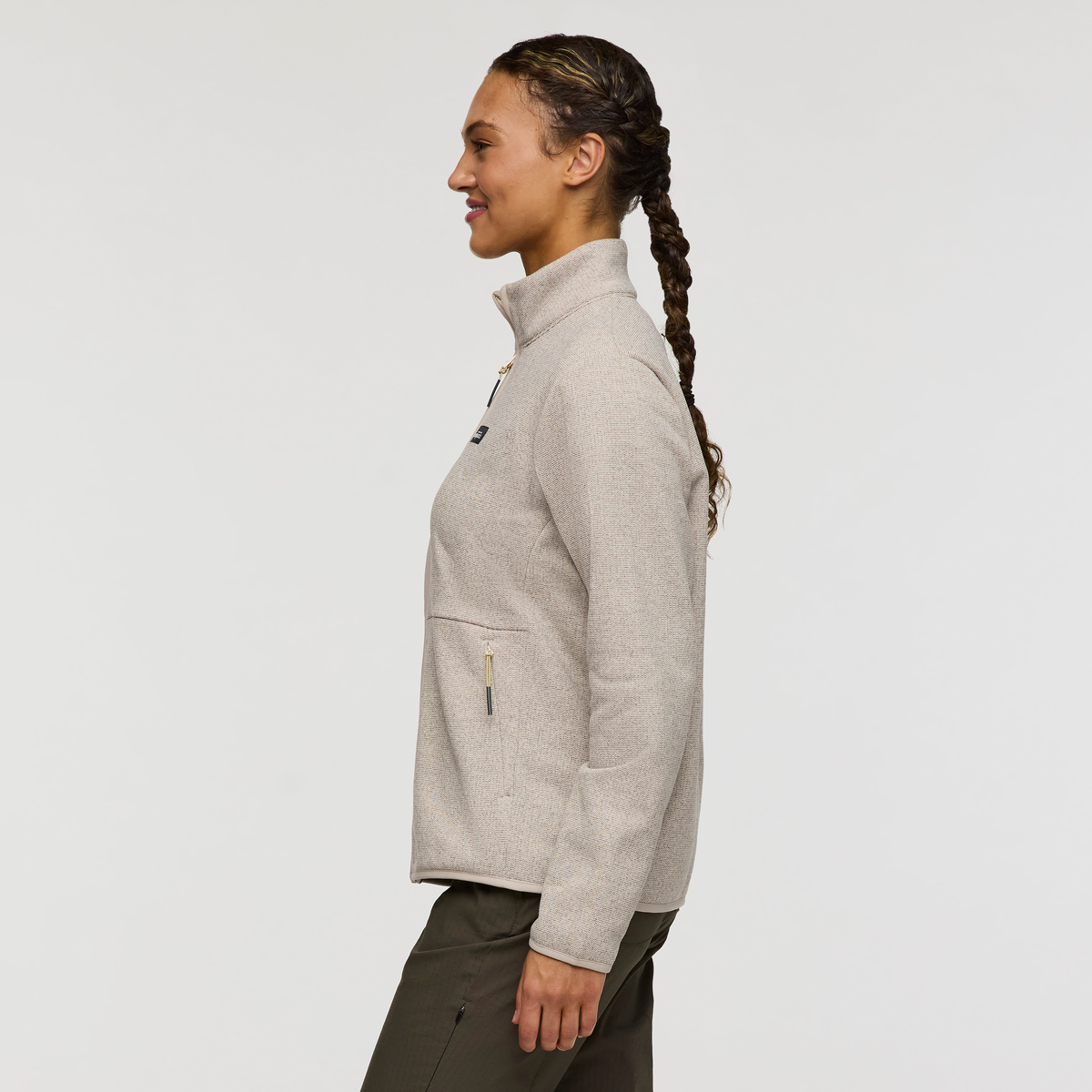 Envo Fleece Full-Zip Jacket - Women's - Heather Cream - US 9285