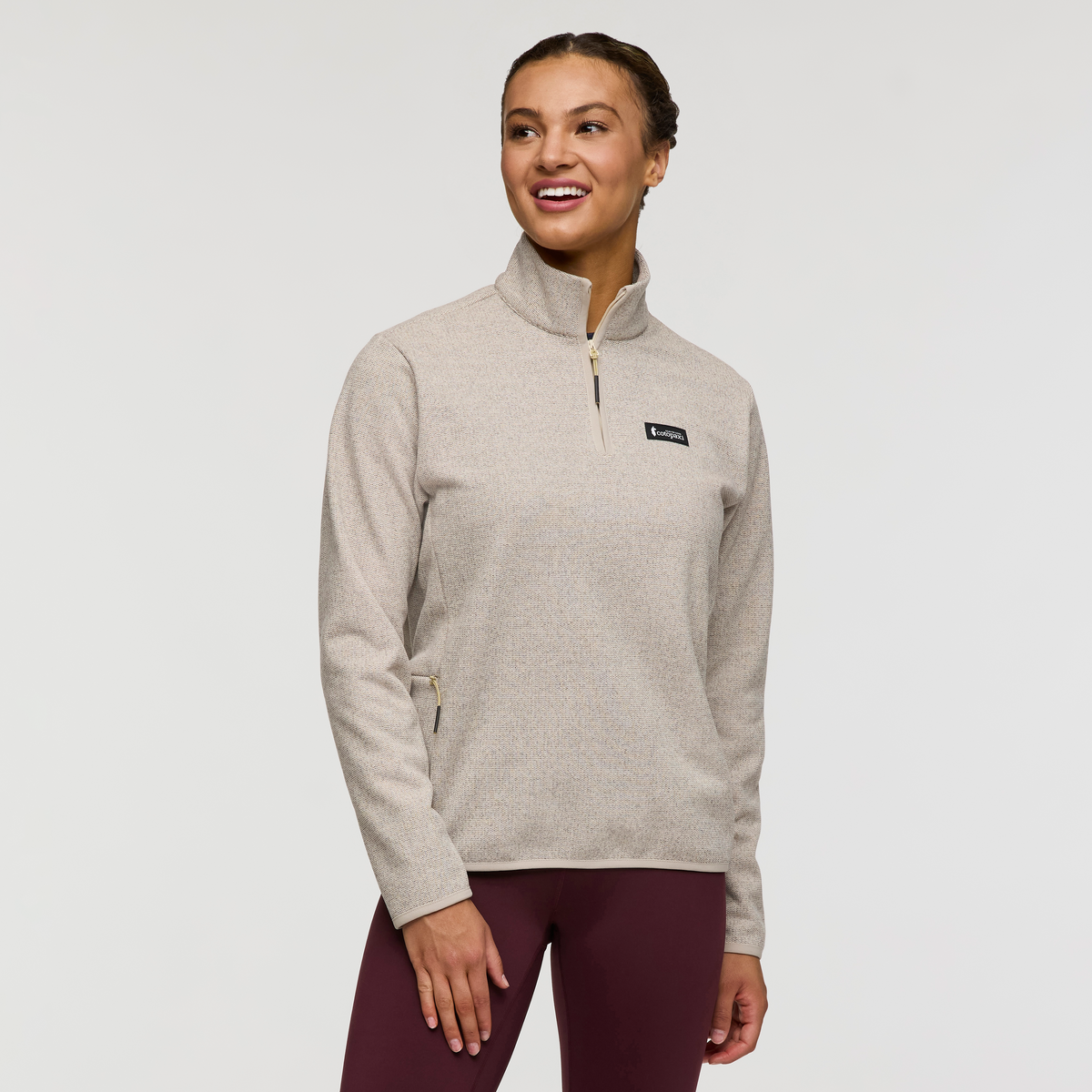 Envo Fleece Quarter-Zip Pullover - Women's - Heather Cream - US 7298