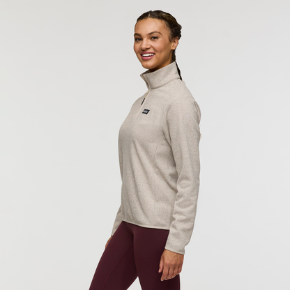 Envo Fleece Quarter-Zip Pullover - Women's - Heather Cream - US 7298