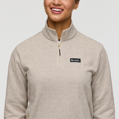 Envo Fleece Quarter-Zip Pullover - Women's - Heather Cream - US 7298