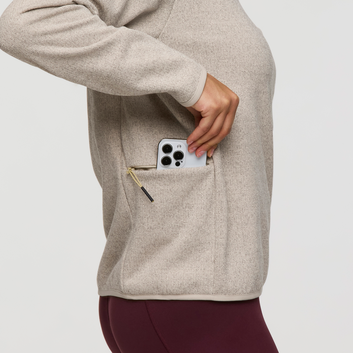 Envo Fleece Quarter-Zip Pullover - Women's - Heather Cream - US 7298