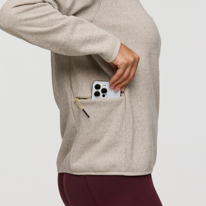 Envo Fleece Quarter-Zip Pullover - Women's - Heather Cream - US 7298