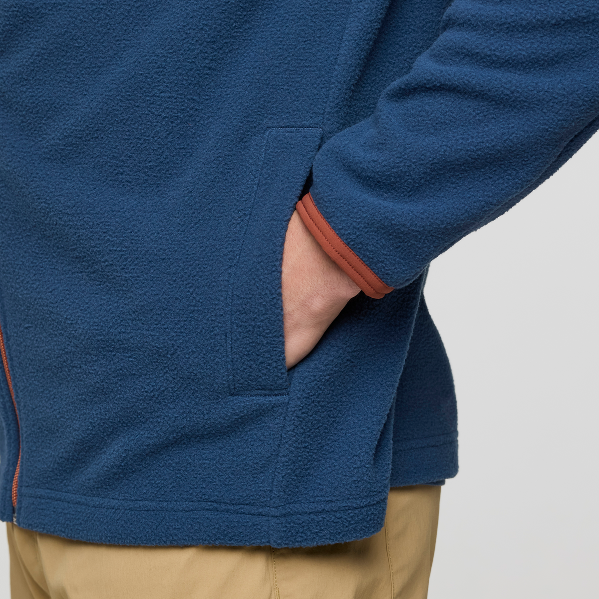 Abrazo Fleece Full-Zip Jacket - Men's - Nutmeg/Deep Sea - US 8409