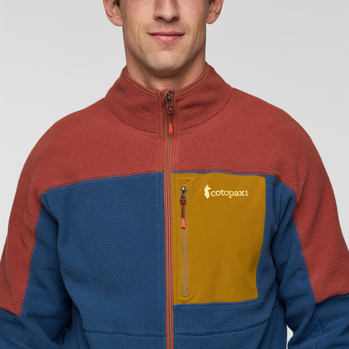 Abrazo Fleece Full-Zip Jacket - Men's - Nutmeg/Deep Sea - US 8409
