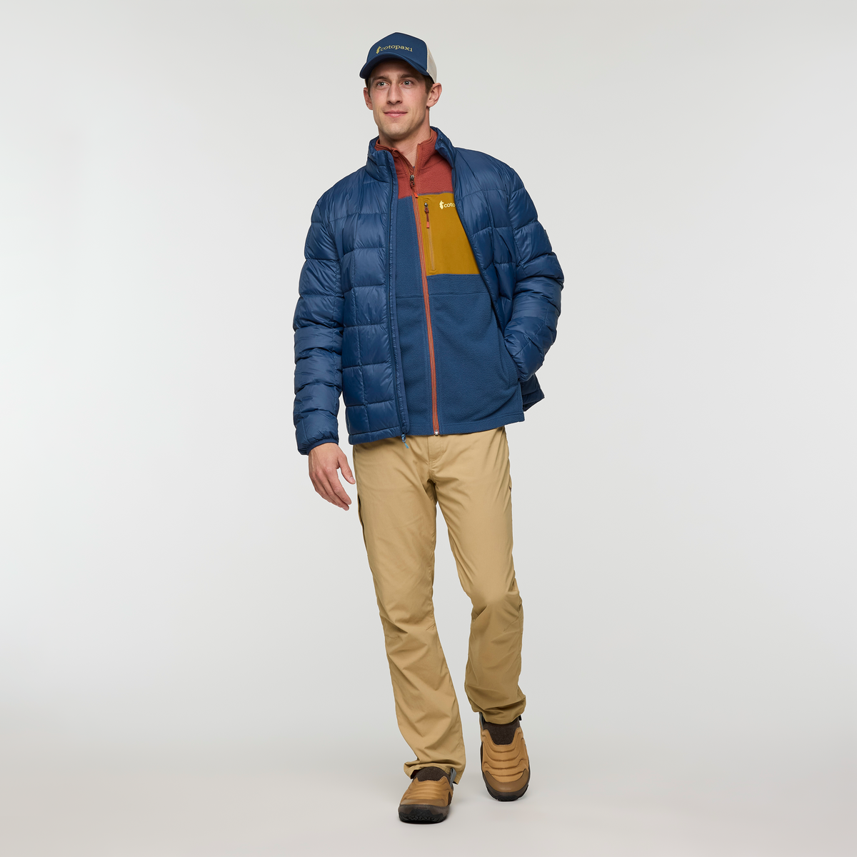 Abrazo Fleece Full-Zip Jacket - Men's - Nutmeg/Deep Sea - US 8409