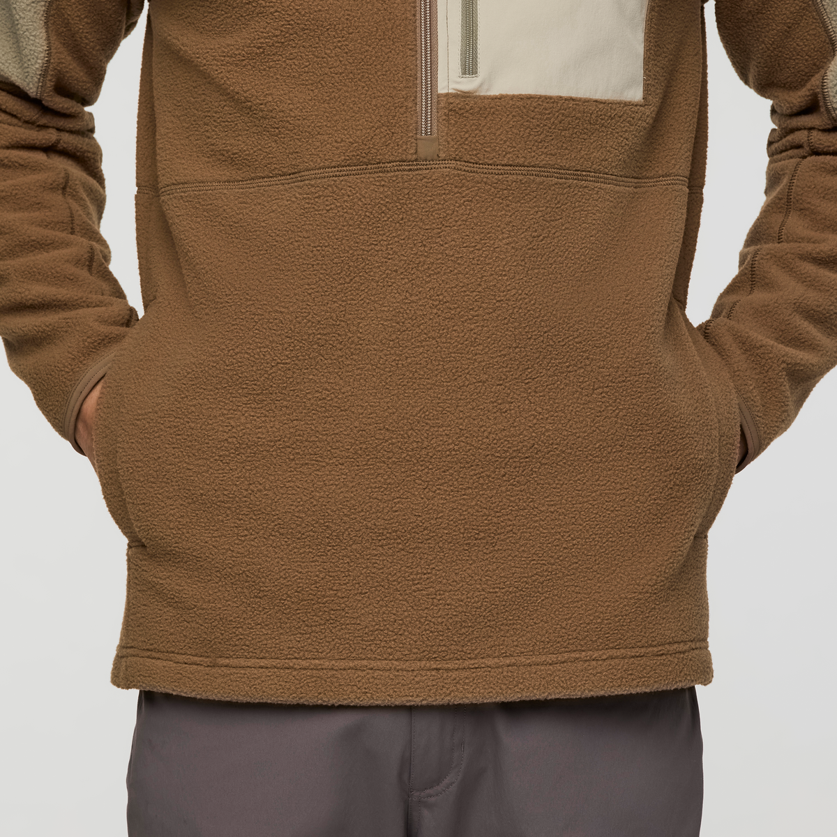 Abrazo Fleece Half-Zip Jacket - Men's - Stone/Dune - US 6893