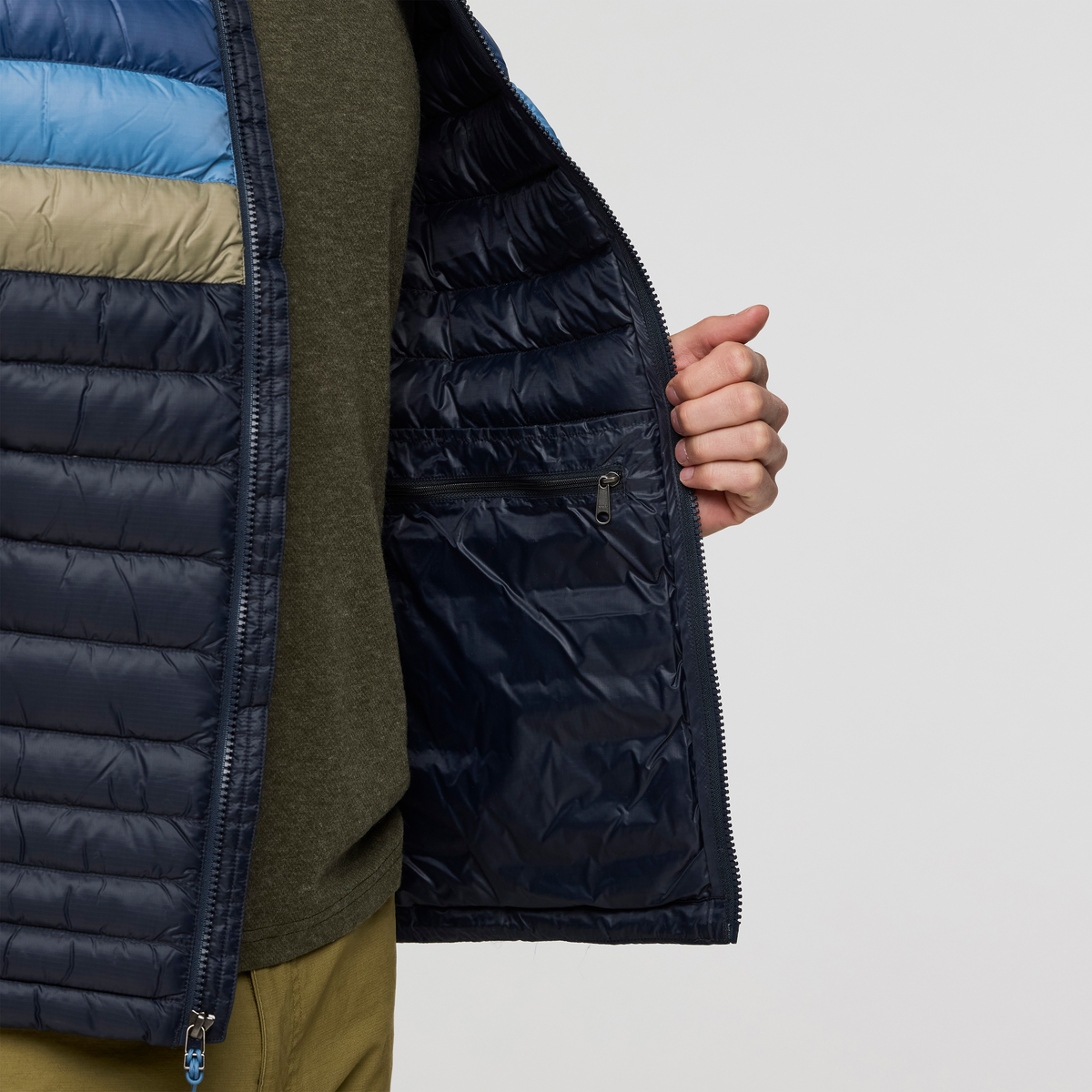 Fuego Down Vest - Men's - Carbon Stripes - US 9786