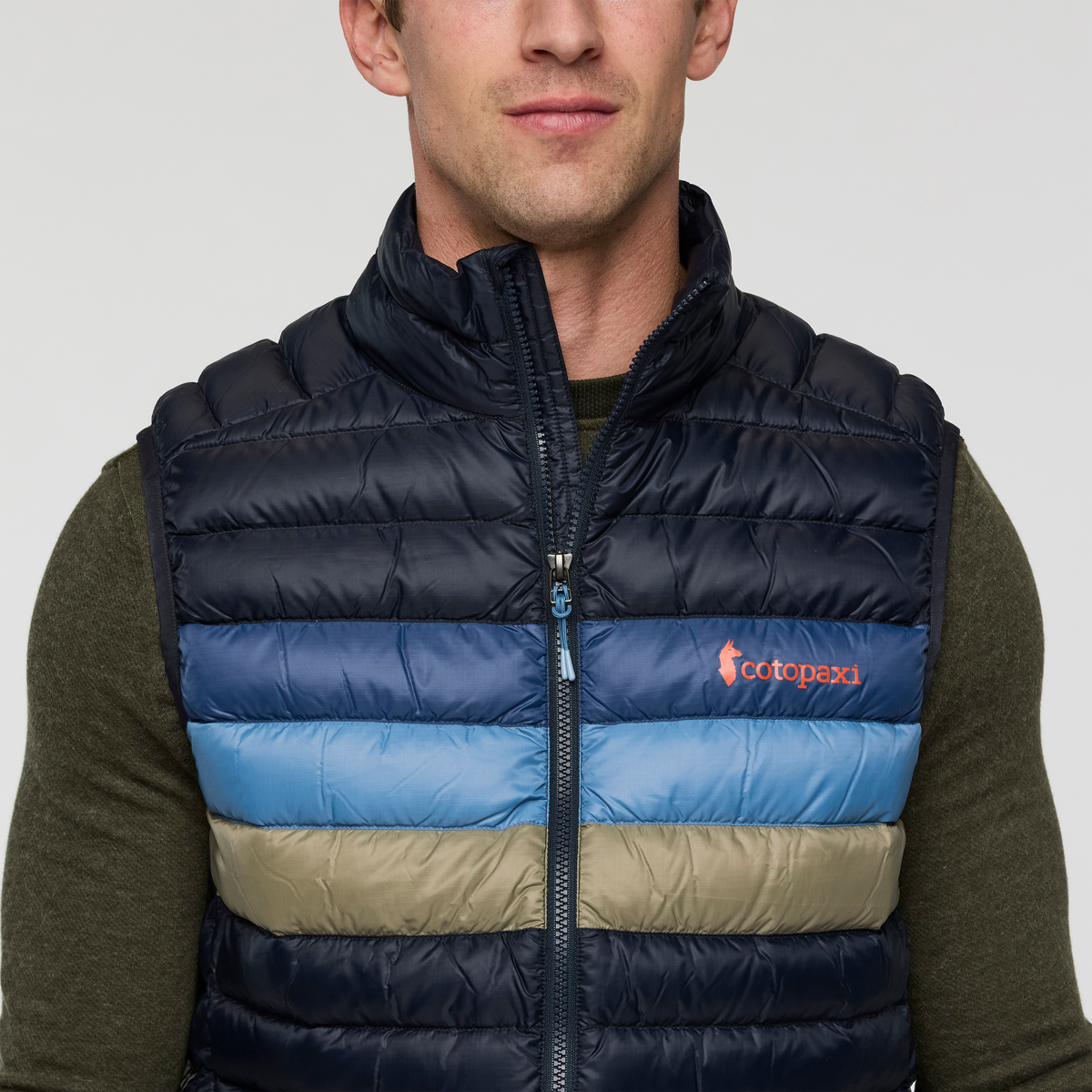 Fuego Down Vest - Men's - Carbon Stripes - US 9786