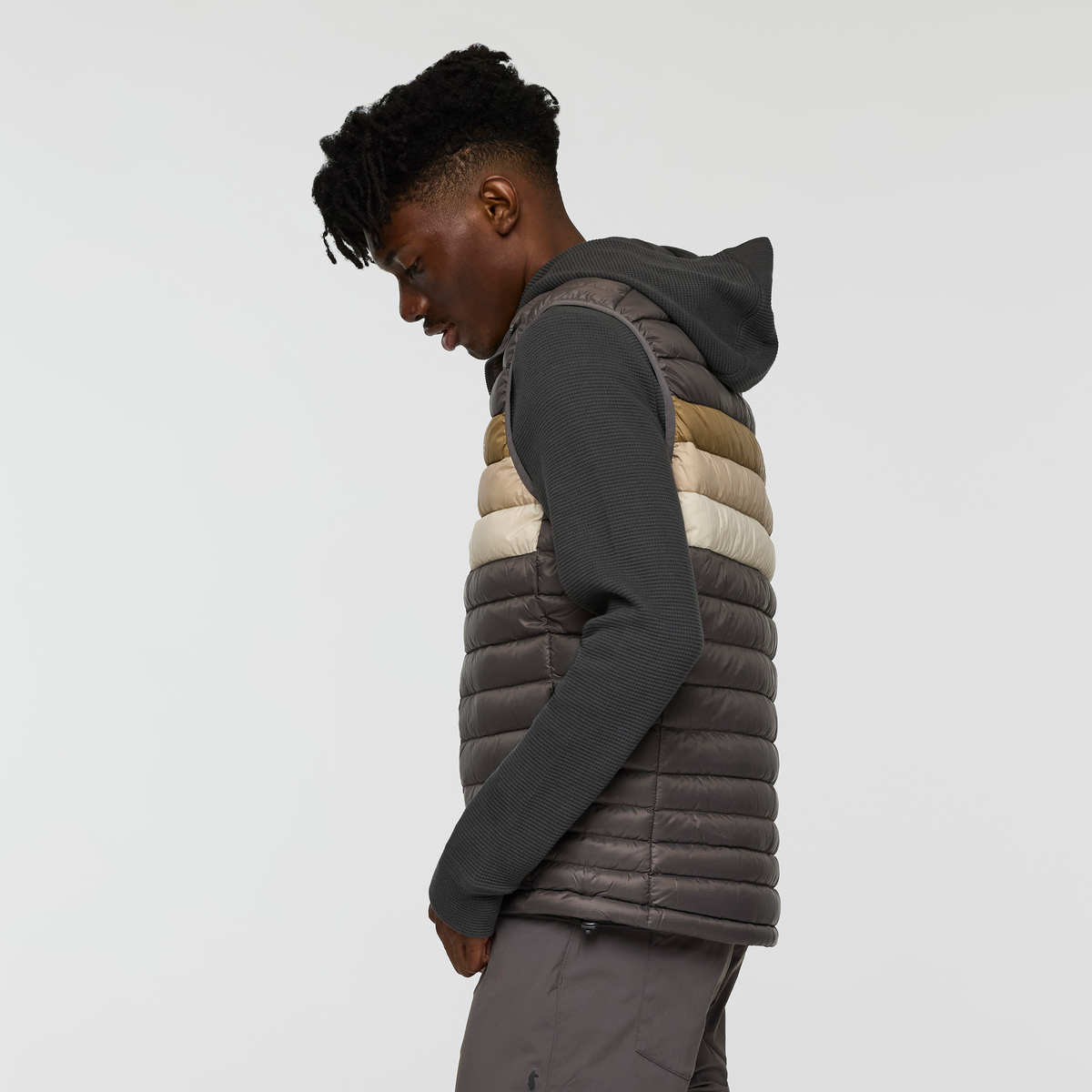 Fuego Down Vest - Men's - Cinder Stripes - US 6976
