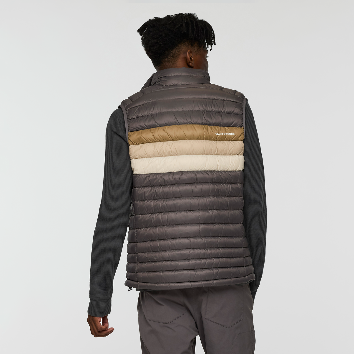 Fuego Down Vest - Men's - Cinder Stripes - US 6976