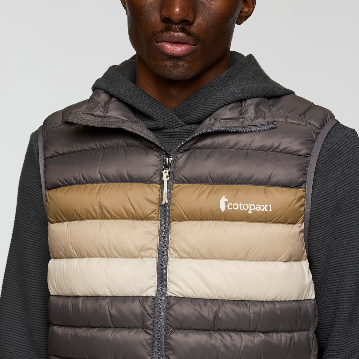 Fuego Down Vest - Men's - Cinder Stripes - US 6976