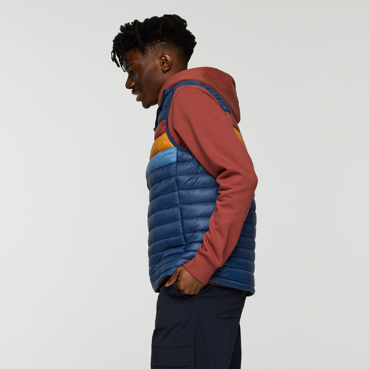Fuego Down Vest - Men's - Deep Sea Stripes - US 9297