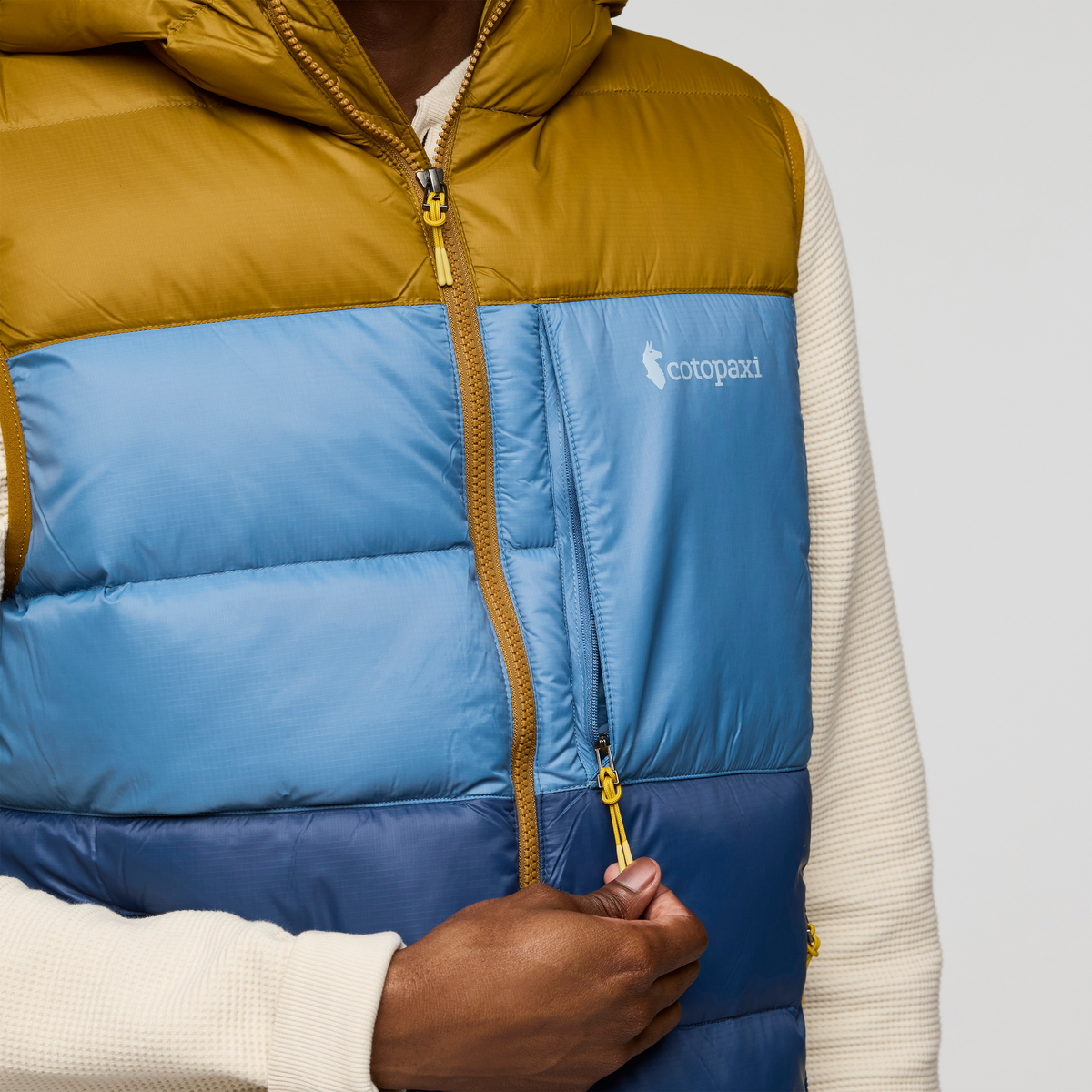 Fuego Max Down Vest - Men's - Bronze/Deep Sea - US 9106