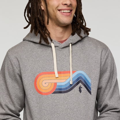 Melting Sunset Pullover Hoodie - Men's - Heather Grey - US 5913