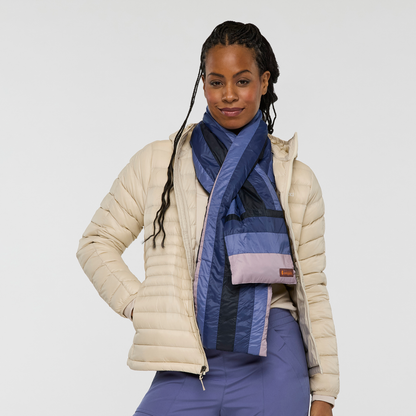 Fuego Down Scarf - Carbon Stripes - US 4110