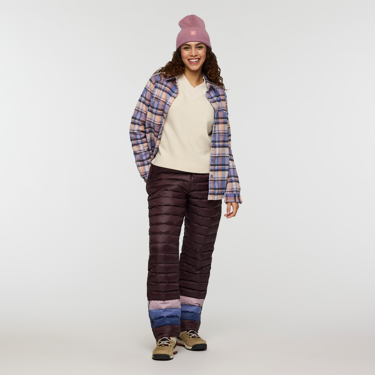 Atajo Long-Sleeve Waffle V-Neck - Women's - Cream - US 4950