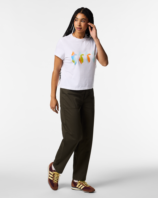 Cuatro Bitmap T-Shirt - Women's - White - US 5345