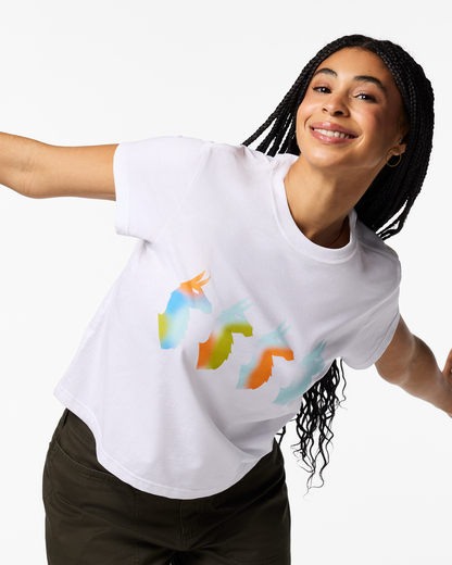 Cuatro Bitmap T-Shirt - Women's - White - US 5345