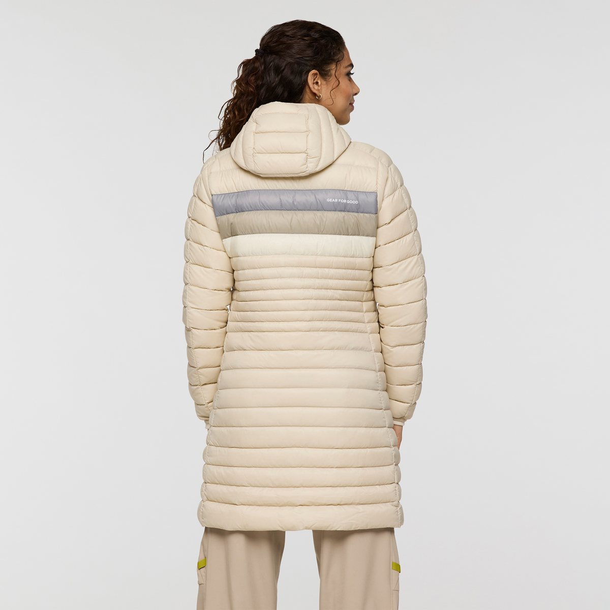 Fuego Down Parka - Women's - Cream Stripes - US 4127