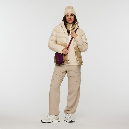 Fuego Max Down Hooded Jacket - Women's - Cream/Khaki - US 9738