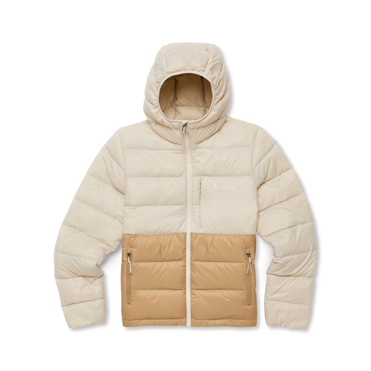 Fuego Max Down Hooded Jacket - Women's - Cream/Khaki - US 9738