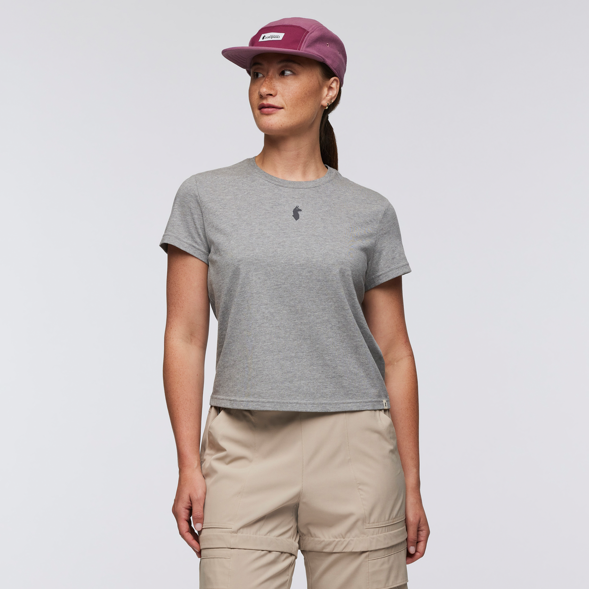 Llama Icon T-Shirt - Women's - Heather Grey - US 2951