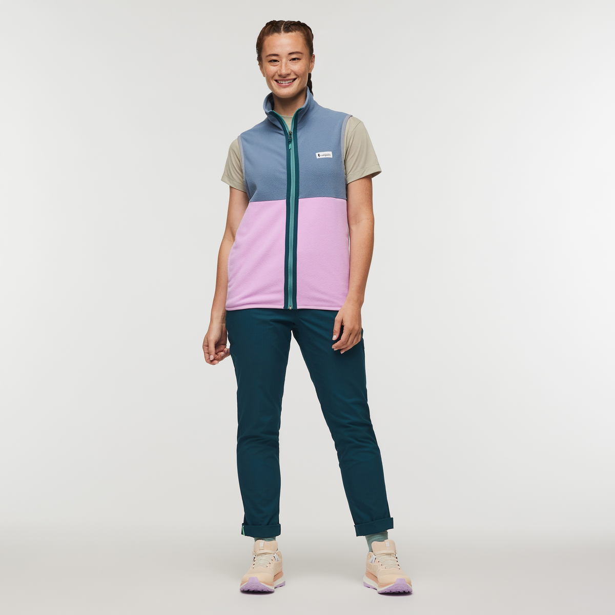 Amado Fleece Vest - Women's - Tempest/Orchid Bloom - US 4281