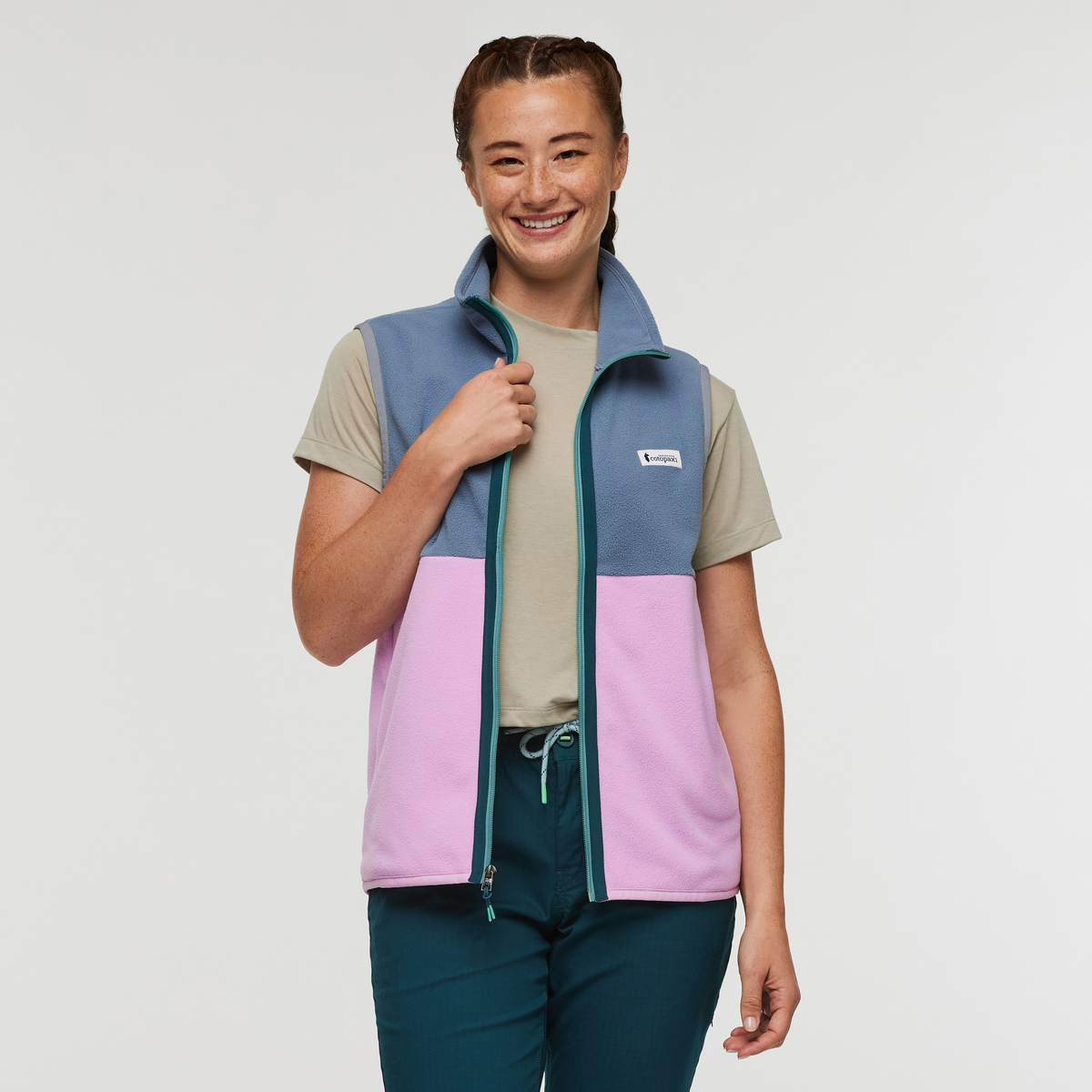 Amado Fleece Vest - Women's - Tempest/Orchid Bloom - US 4281