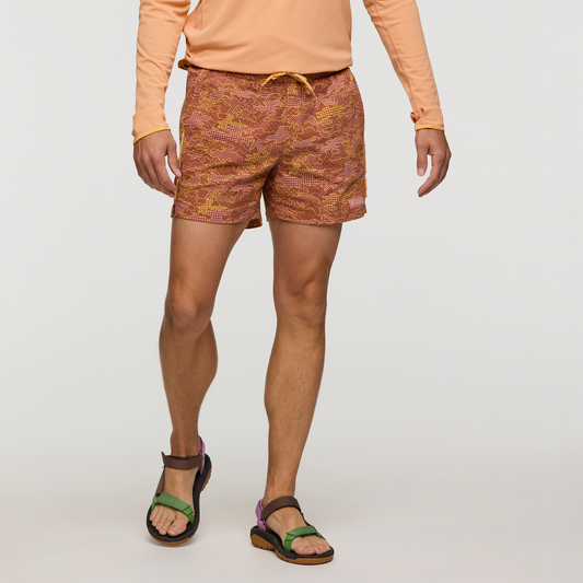 Brinco 5" Short - Print - Men's - Scenic Route Faded Brick - US 6590