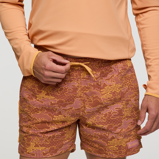 Brinco 5" Short - Print - Men's - Scenic Route Faded Brick - US 6590