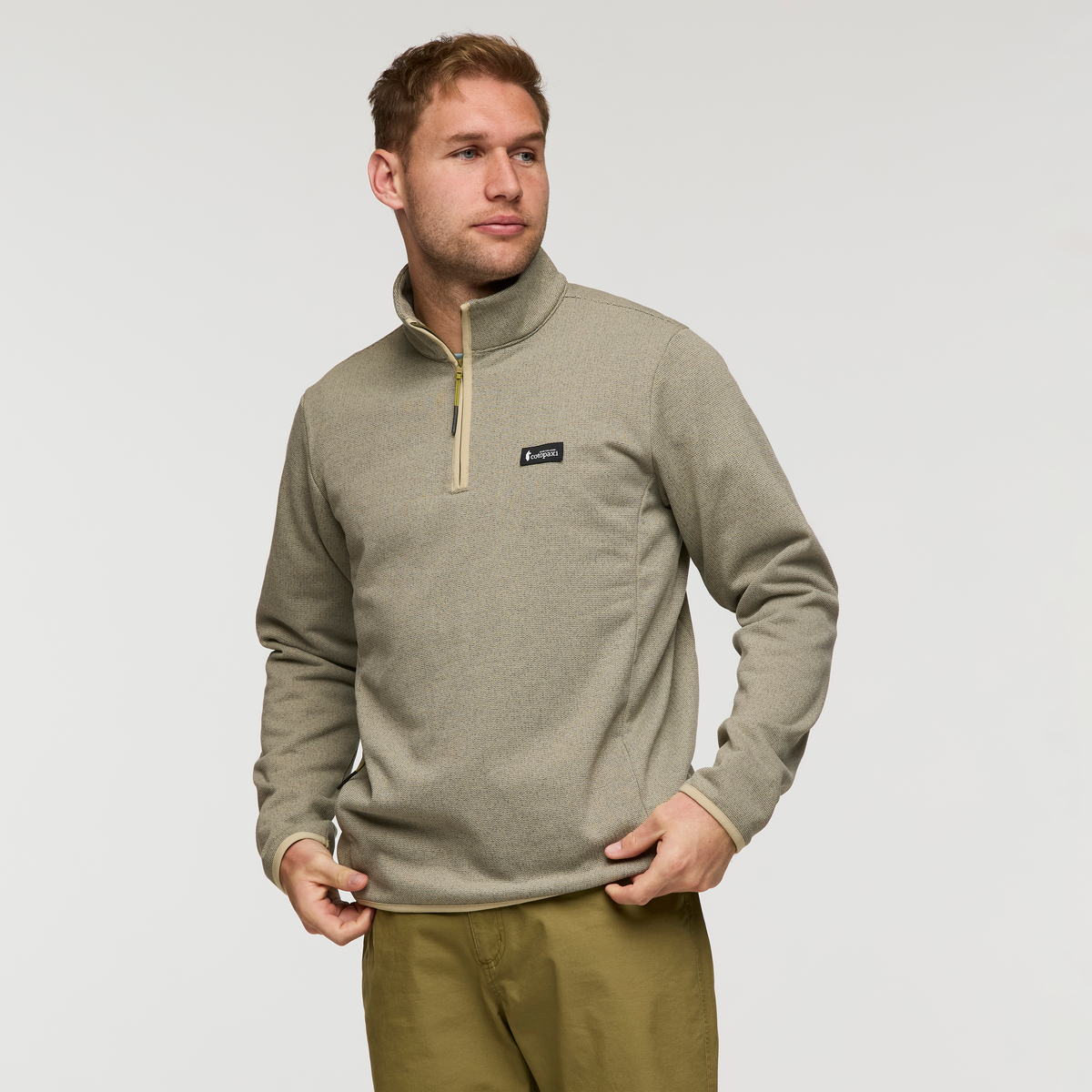 Envo Fleece Quarter-Zip Pullover - Men's - Heather Pebble - US 8423