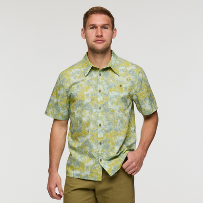 Estival Button Up Shirt - Print - Men's - Galactic Lemongrass - US 5377
