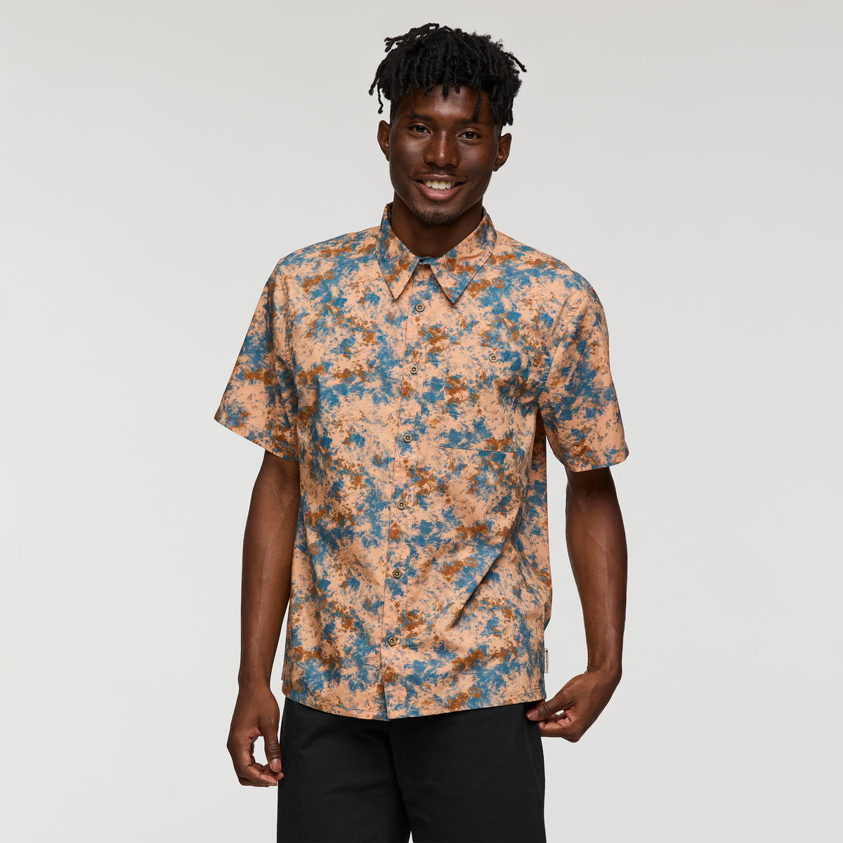 Estival Button Up Shirt - Print - Men's - Galactic Lemongrass - US 5377