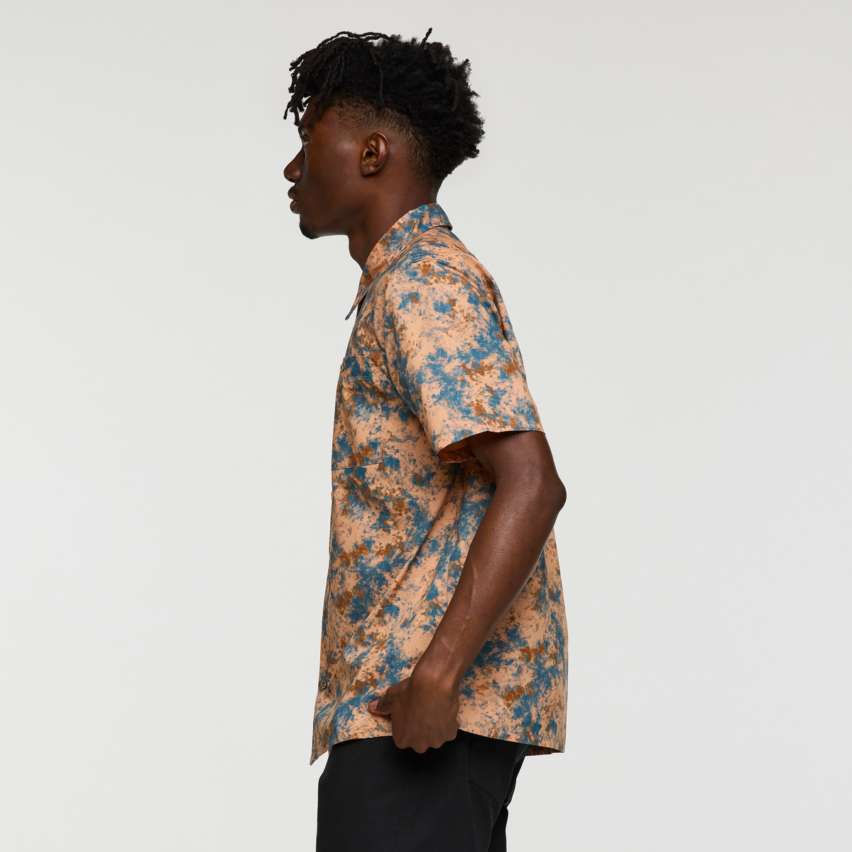 Estival Button Up Shirt - Print - Men's - Galactic Lemongrass - US 5377