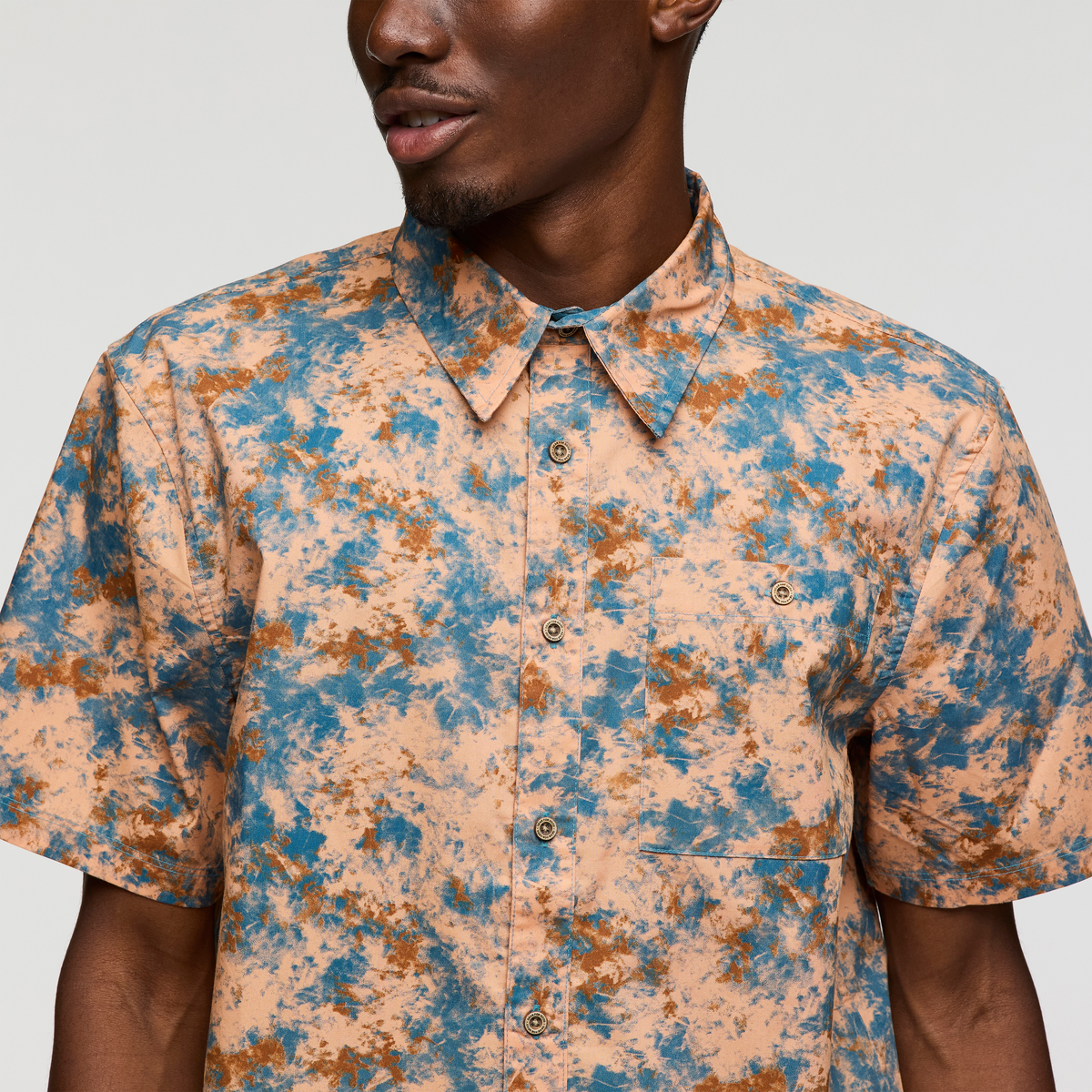 Estival Button Up Shirt - Print - Men's - Galactic Lemongrass - US 5377